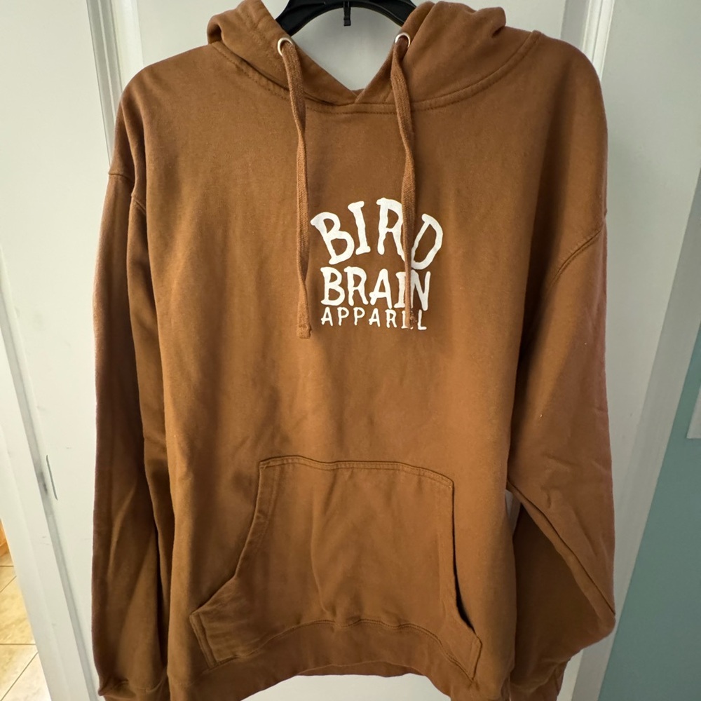 Bird Brain Apparel Brown Hoodie